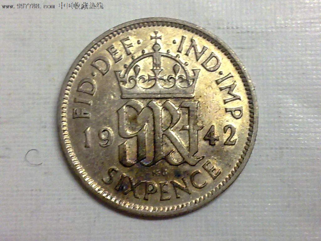 英国1942年6便士银币-价格:16元-se12326951-外国钱币