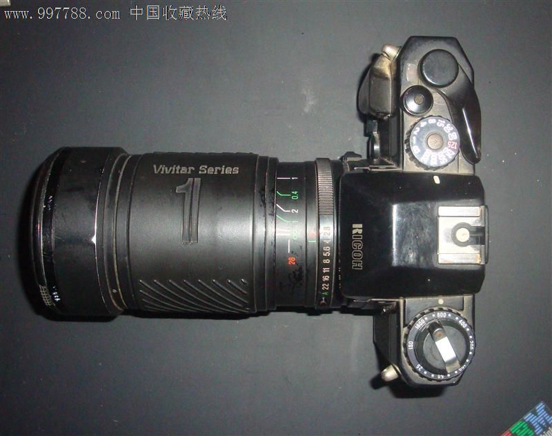 日本进口理光胶卷单反相机完整品带镜头老相机
