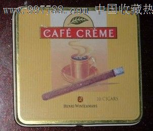 cafecreme荷兰雪茄,烟标/烟盒,听标,年代不详,正常流通标,单标,嘴标8