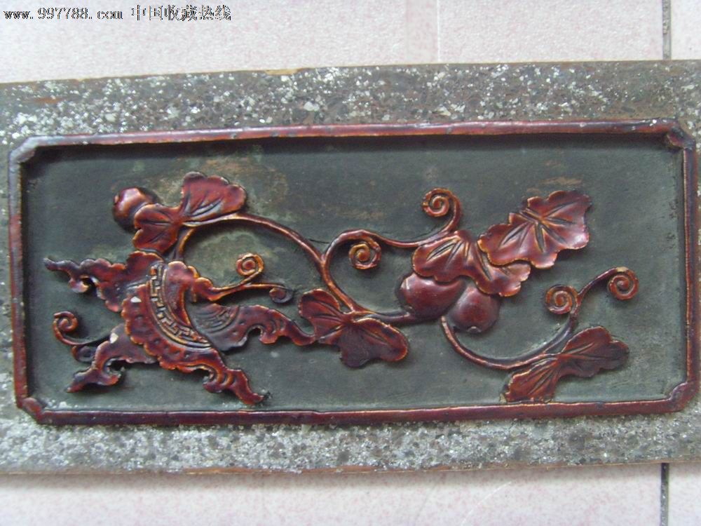 蝴蝶和鸟雕板各1对-价格:350元-se12461209-木雕花板-零售-中国收藏