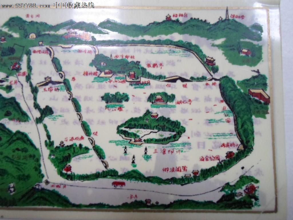 杭州西湖游览图-价格:35元-se12513743-旅游景