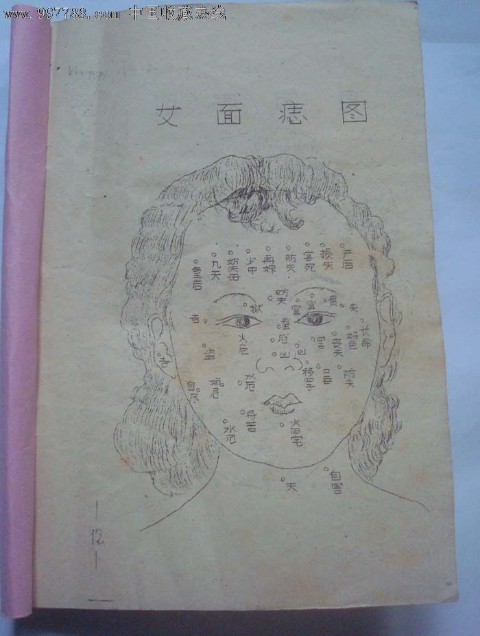 油印《五官相法《全身相法《眼跳法《麻