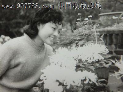 80年淑女赏花全身照,老照片--个人照片,老照虫子美女爬美女图片