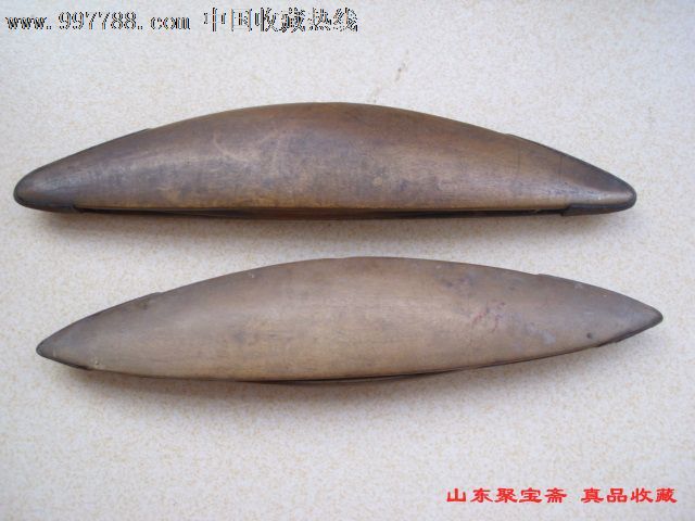 特价老织布梭子民国织布梭妇女纺织用具织布梭子两个民俗收藏品木梭子