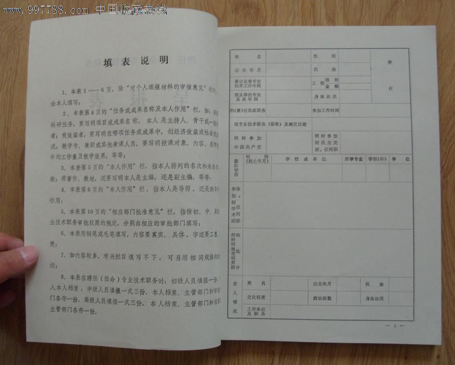 聘任(任命)专业技术职务呈报表(未使用)-其他单