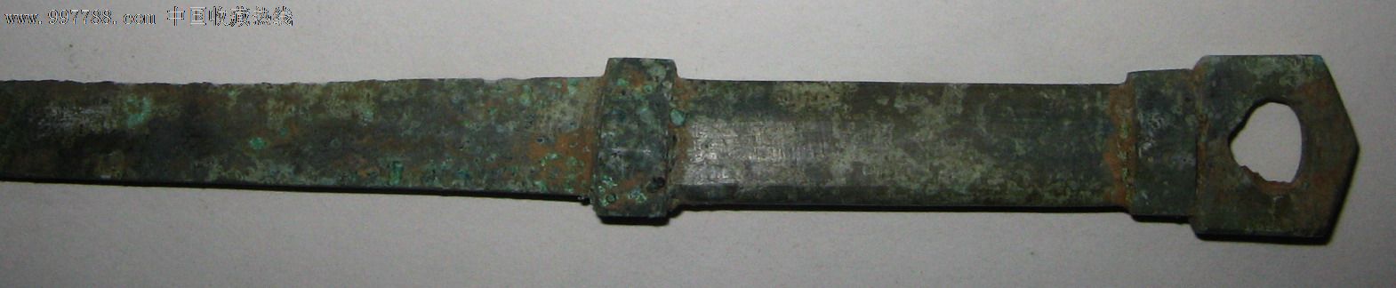 春秋战国兵器-生坑包浆越国青铜匕首(今浙江绍兴很少见的品种)