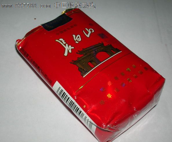 软长白山(尽早版,烟标/烟盒,软标,年代不详,正常流通标,单标,嘴标84s