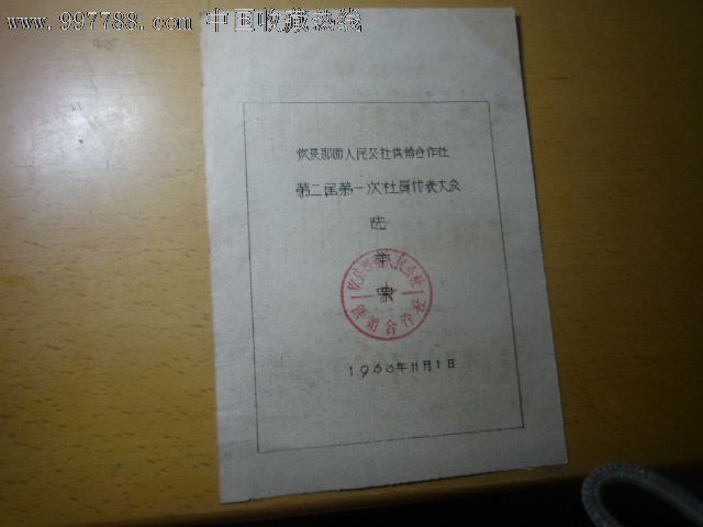 选举票_代表\/选民证明_珍宝铺