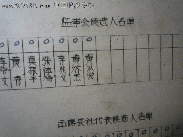 选举票_代表\/选民证明_珍宝铺