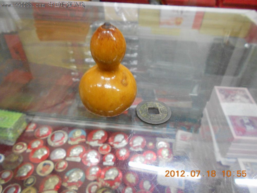 精致美国手捻小葫芦(包浆已经出来了,特亮)-价