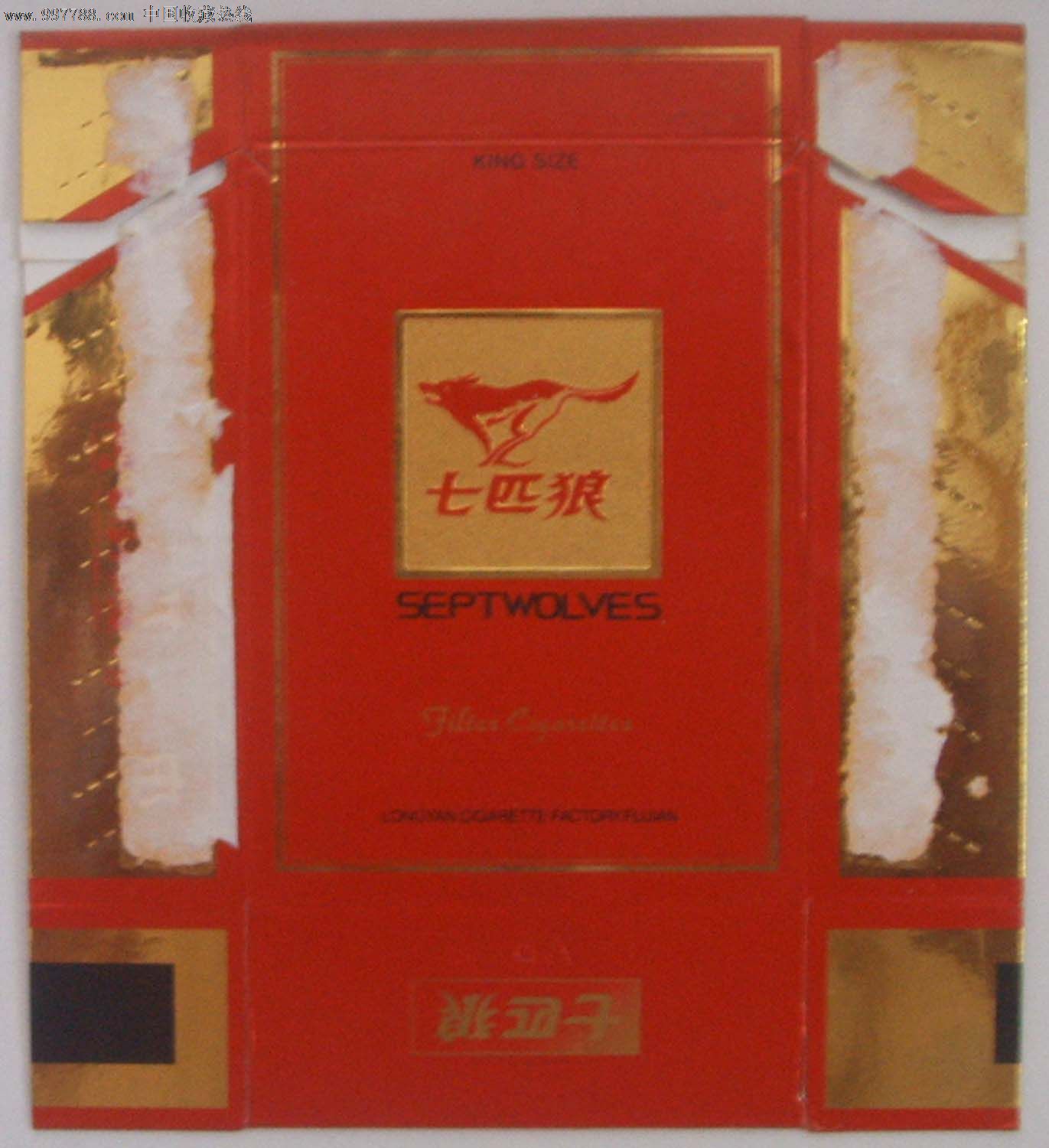 大红七匹狼卡标