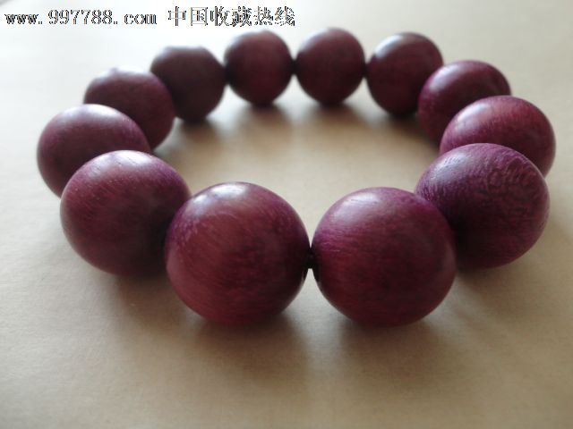 纯天然正宗紫罗兰佛珠手串紫苏木念珠手链20