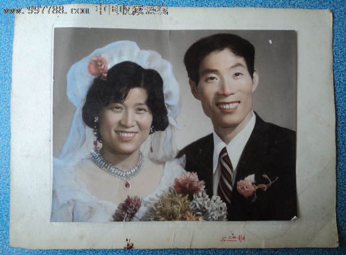 婚纱(老照片约29cm*23cm,老照片>结婚照片,老照片,新婚照片,年代