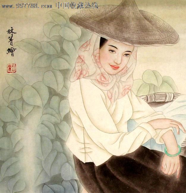 装饰/客厅家居装饰/11897_人物国画原作_雅特画廊【中国收藏热线】