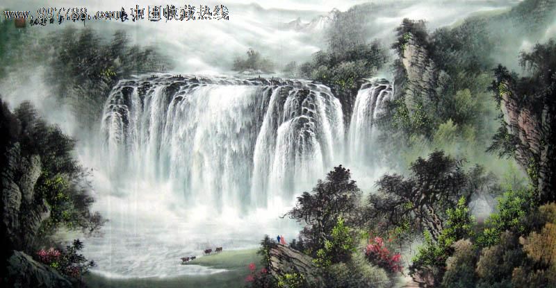 张宸宇/国画/山水画/四尺/源远流长/18748