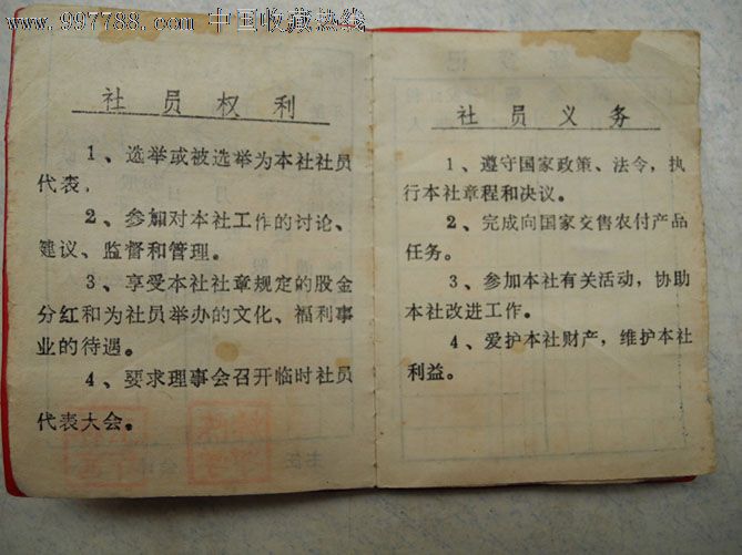 八十年代股票证社员股金证_其他证书\/证件_东