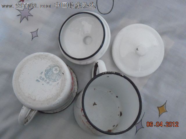 【把无产阶级文化大革命万岁】囗号搪瓷缸(一