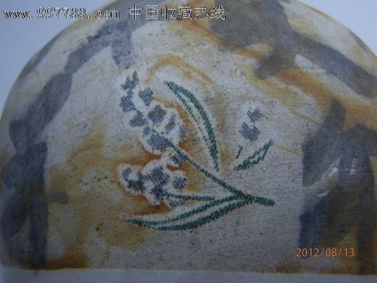 东洋风格的贴花工艺小药瓶,彩绘瓷\/彩瓷,其他彩