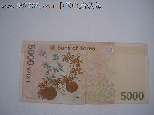 韩币5000元