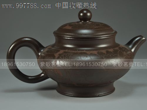 宜兴原矿\/手工正品紫砂壶\/陆建平手拉壶\/水扁-