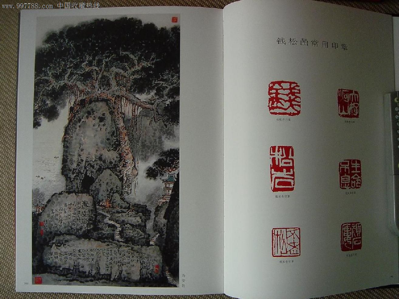 大红袍系列画册《中国近现代名家画集·钱松岩》_价格400元【高丽营