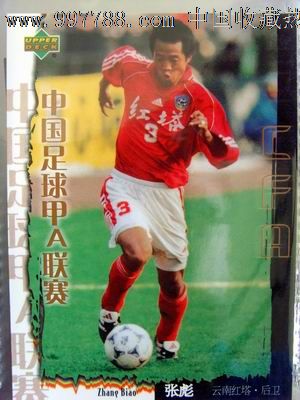2001甲A球星卡国产末代足球球星卡云南红塔张