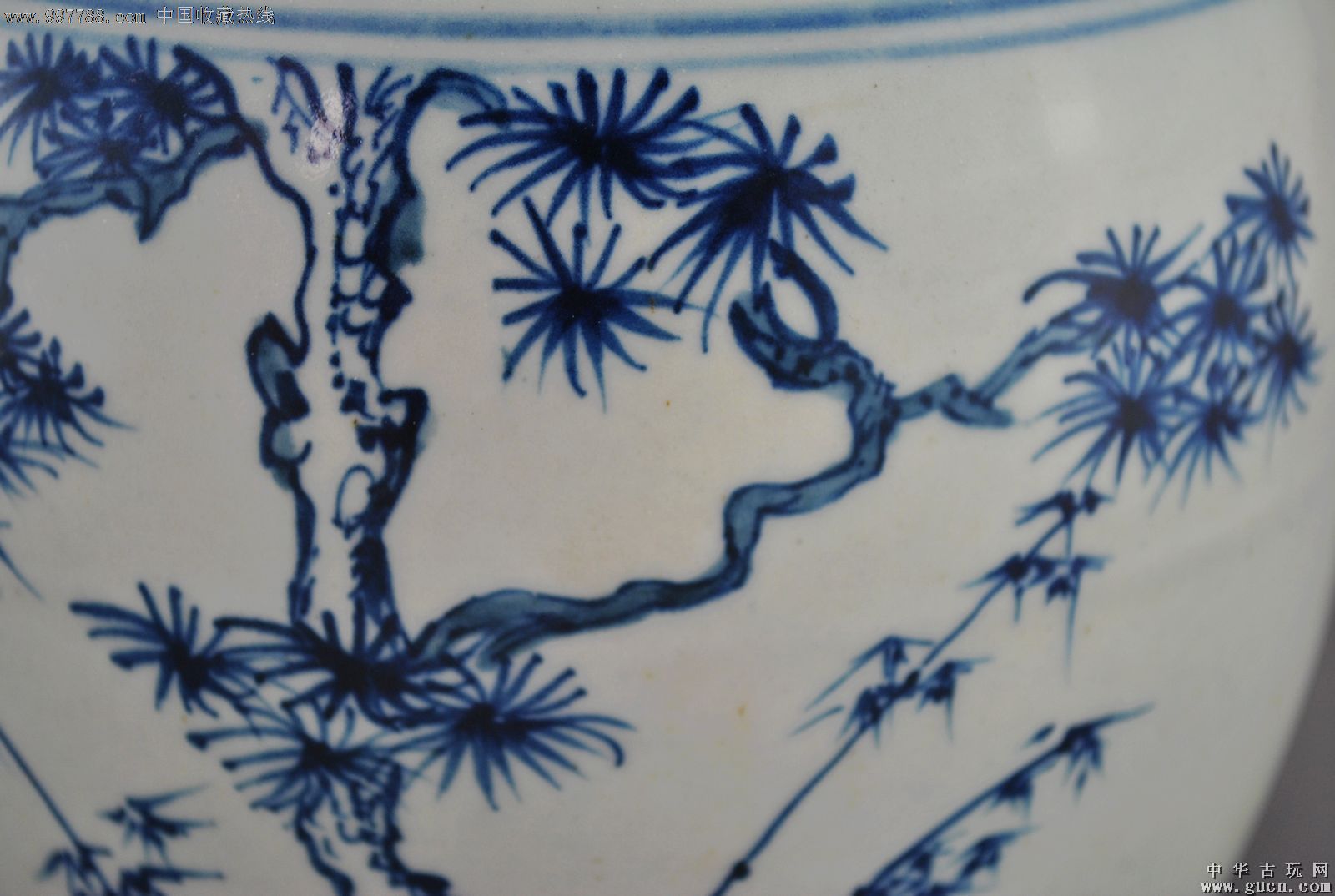 明嘉靖青花松竹梅岁寒三友罐,青花瓷,其他青花,明朝,罐\/缸,其他纹饰,其他窑系,se13707021,零售,七七八八青花瓷收藏