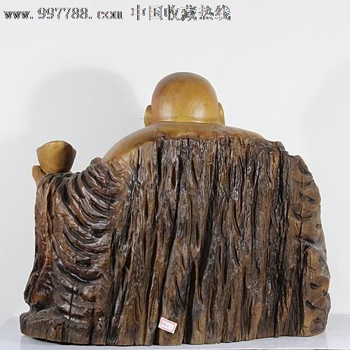 送礼佳品根雕木雕/缅甸金丝楠木雕件/佛像摆件/送财坐