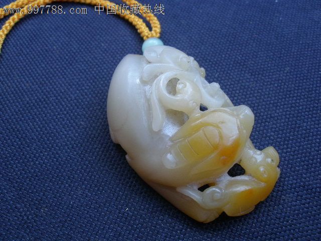 老。精品(镂空雕独角兽和蝙蝠)寓意福寿双全,功