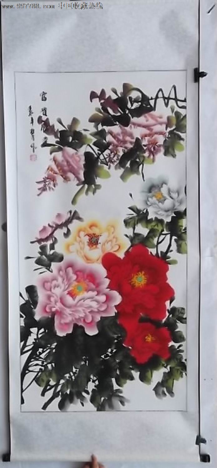 花鸟国画原作,花卉画原画,水墨/写意画法,21世纪10