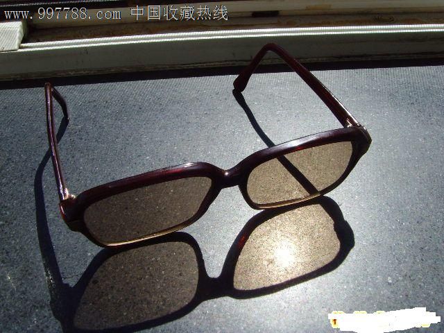 七十或八十年代天然水晶石眼镜,墨镜\/太阳镜,彩