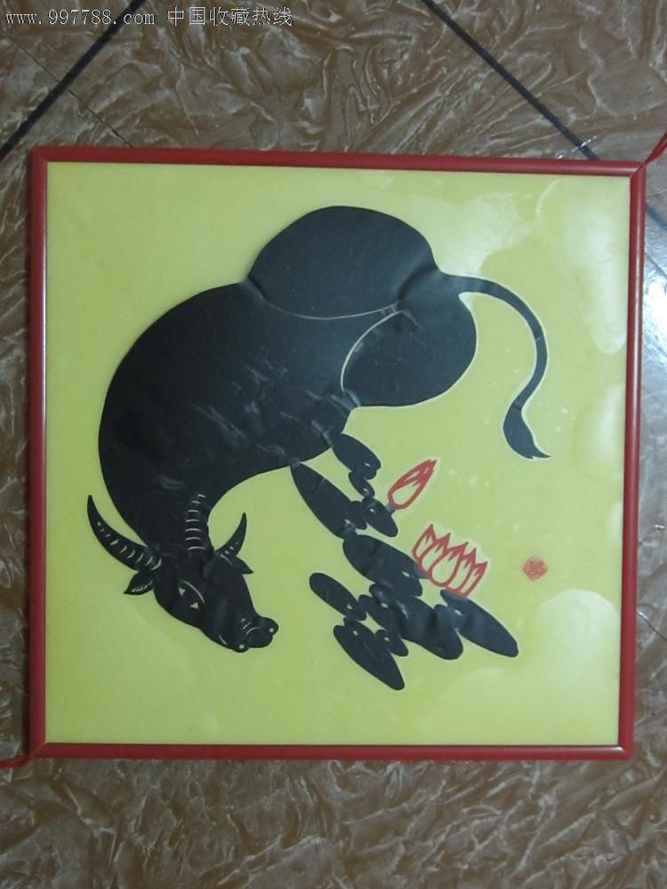 广东省剪纸工艺大师谢奕峰---《春牛图》剪纸