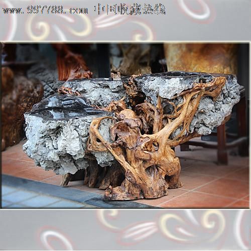 送礼佳品/天然根雕奇石/山角枫根抱石/小茶桌小茶几/小茶台yw213