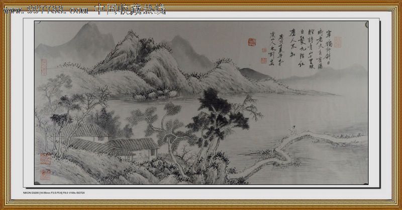 一枫斋精品国画山水画三尺横幅作品系列:古意八帧图之