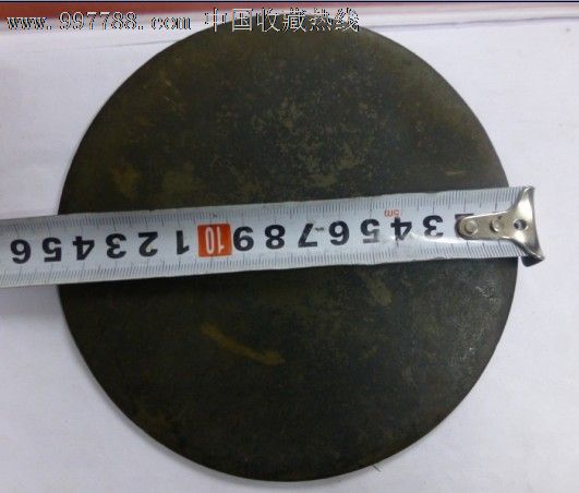 传世15厘米大素镜[包老到宋朝][不谈价],铜镜,辽金宋,黄铜,圆形,素面