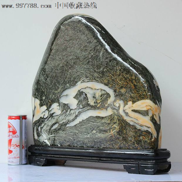 礼品收藏品天然观赏石山水石云南画面石彩画石yws821