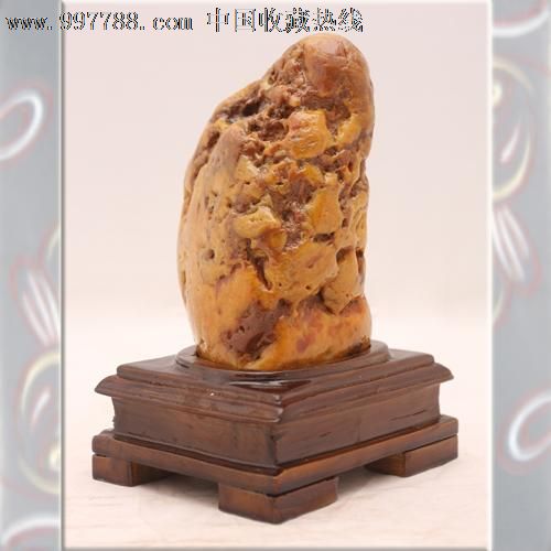 投资收藏精品/天然奇石/景观石/黄蜡石原石/lsy050坐禅