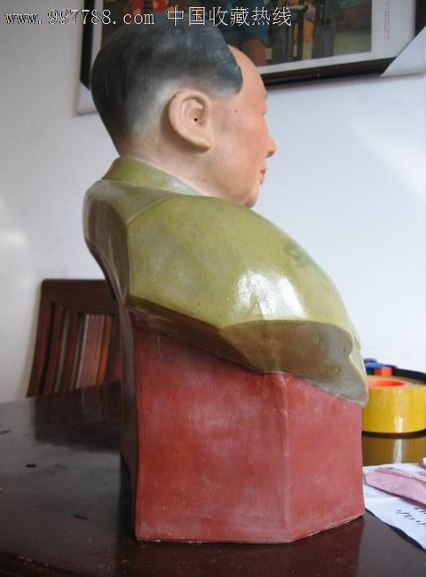主席彩色摆件(八十年代末到九十年代初制作),毛