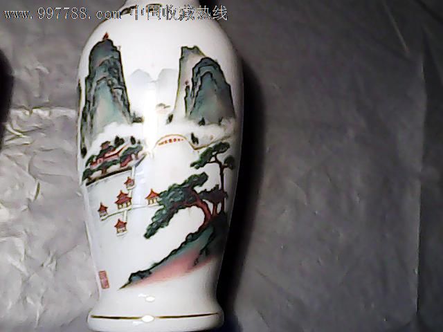 漂亮的陶瓷酒瓶【一对,酒瓶,八十年代(20世纪,其他酒瓶,陶瓷,花瓶