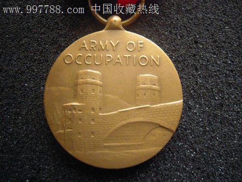 二战美国陆军占领奖章,军功章\/勋章,军队荣誉奖