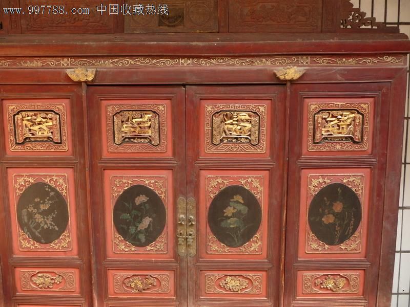 刚从农村淘上来的东阳花柜