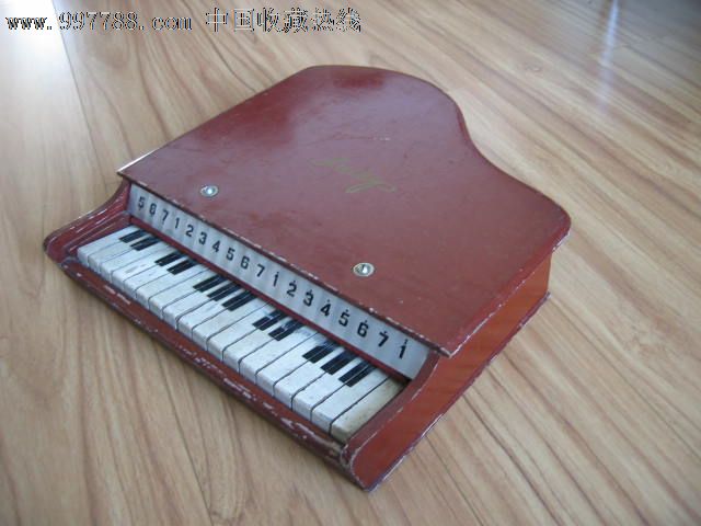 老玩具木质小钢琴_其他传统玩具_北国雪城【中国收藏热线】