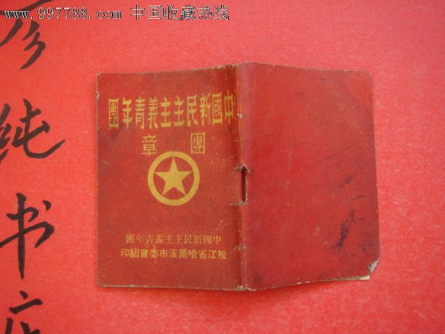 《中国新民主主义青年团团章》1949年第一次全国代表大会通过