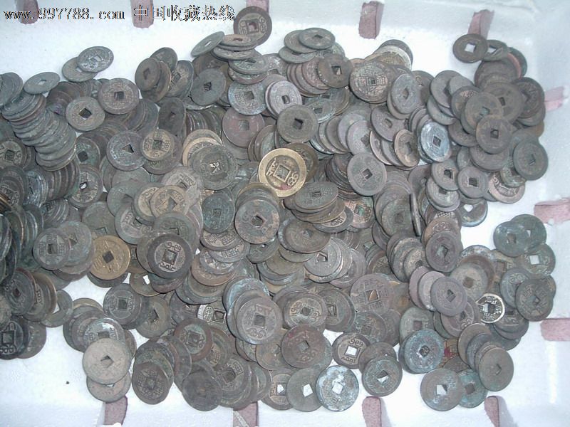 清代铜钱700-800个