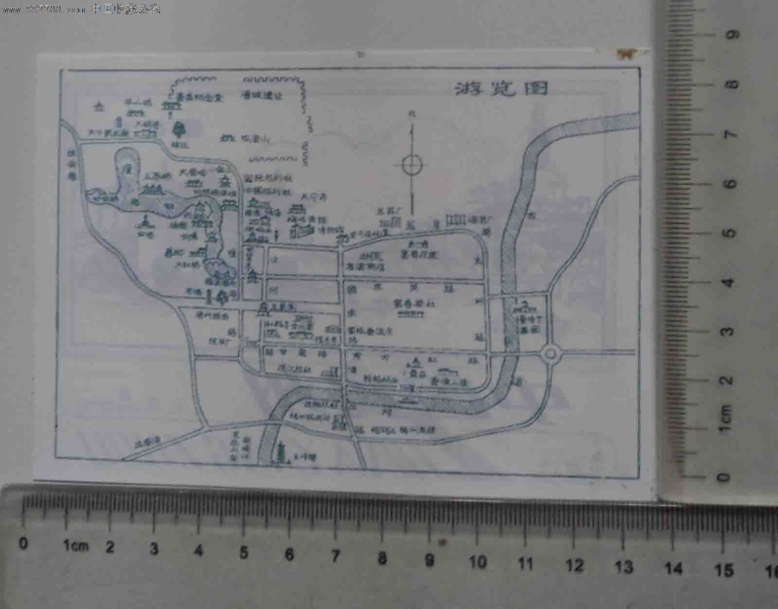 中国扬州瘦西湖游览图