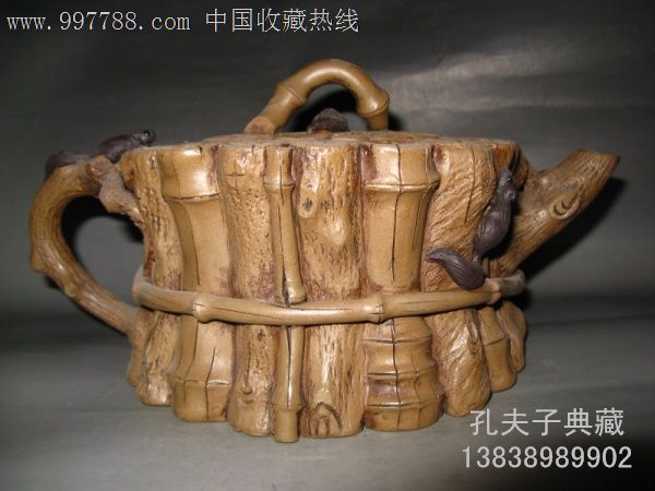 原矿老段砂老紫砂壶一捆竹岁寒三友松竹梅全手工裴石民款