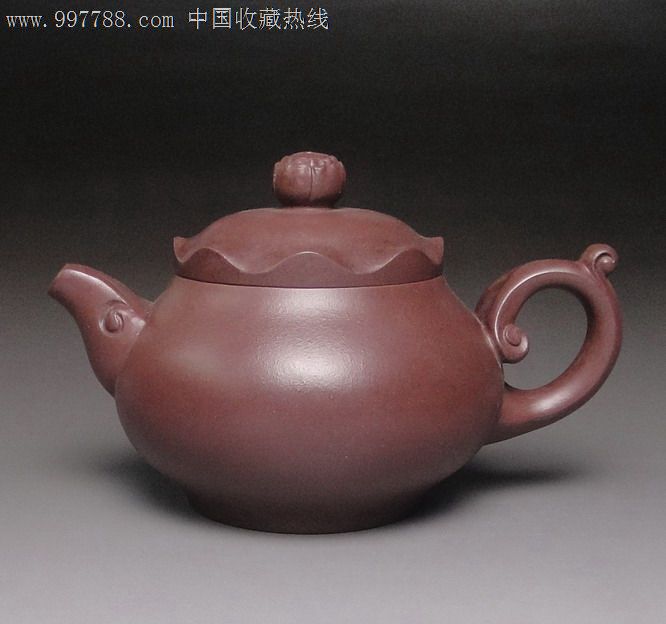 台湾回流最正AAA级猪肝色紫泥顾景舟原样之僧帽【三羊开泰壶】,紫砂壶,年代不详,紫泥,枣红,圆壶,素面,se15712826,零售,中国收藏热线