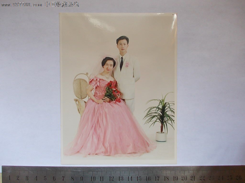 80年代彩色婚照(背清),老照片-- 结婚照片,老照