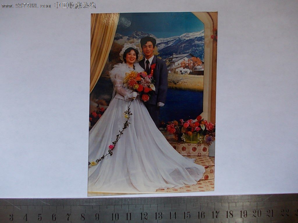 80年代彩色婚照(背清)-价格:5元-se15861545-老照片-零售-中国收藏热线