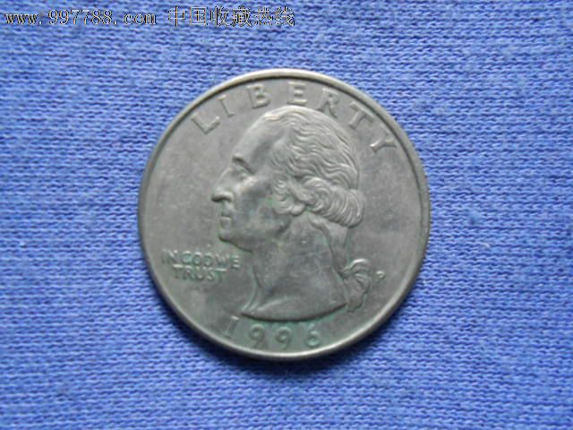 美国1996流通硬币(25美分)D版-价格:4元-se15